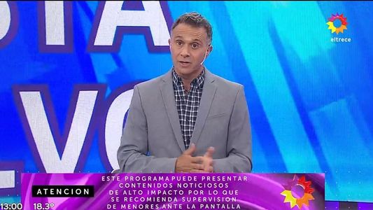 Sergio Lapegüe regresó a la televisión tras vencer al coronavirus