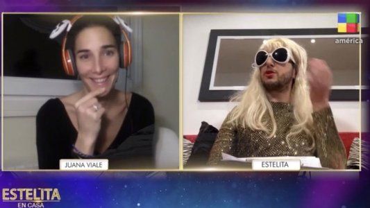 Así fue el debut de Estelita en casa con una desopilante nota a Juanita Viale