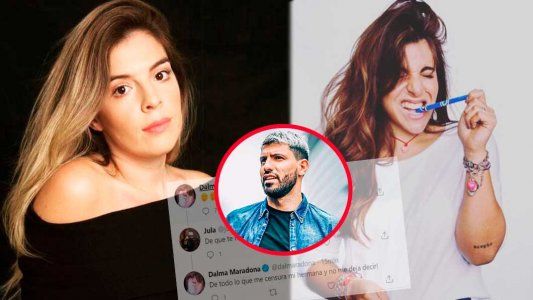 Dalma Maradona se metió en medio del escándalo de su hermana y el Kun Agüero