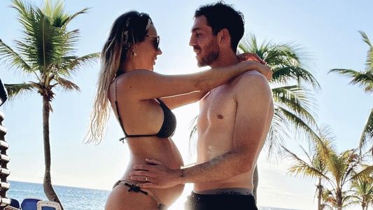 Unas ganas de rellenarte la..., la frase picante del esposo de Noelia Marzol al ver su foto antes de dar a luz