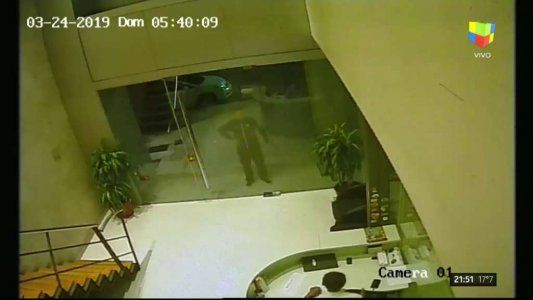 Se conoció el video del robo a las oficinas de Sergio Massa