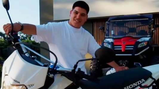 Apareció el video del dramático accidente de Thiago Medina con su moto