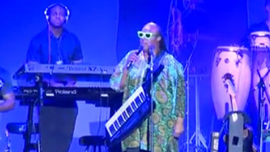 Stevie Wonder pisó por primera vez suelo argentino