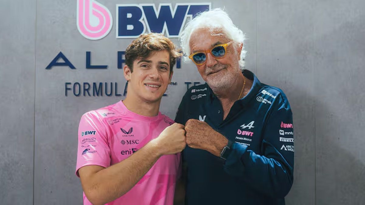La sorpresiva comparación de Briatore entre Colapinto y un reconocido  piloto de la F1