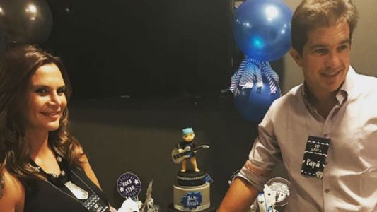 El baby shower de Roque, el hijo que esperan Granata y Squarzon