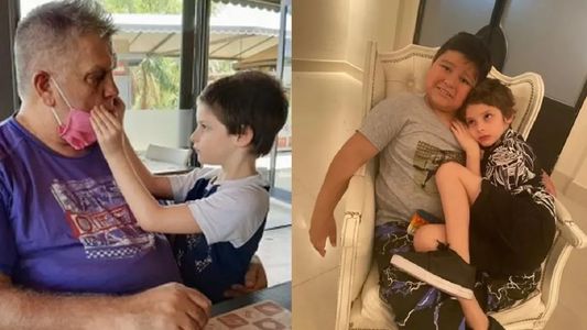 Dos guerreros de la vida, la foto de Dieguito Fernando Maradona y Antonio Ventura que conmueve