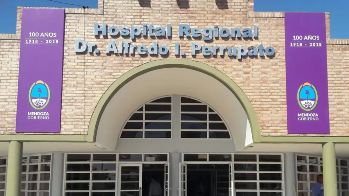El sospechoso se encuentra internado en el Hospital Perrupato, con custodia policial, en delicado estado de salud (Foto: El Sol de Mendoza).