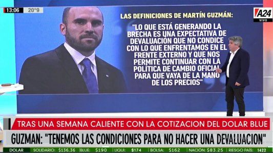 Dólar caliente: Guzmán ratificó que no habrá devaluación