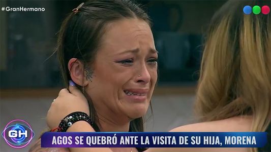 El desconsolado llanto de Agostina al reencontrarse con su hija en el Congelados de Gran Hermano