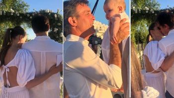 el emotivo bautismo de ana, la hija de pampita y roberto garcia moritan