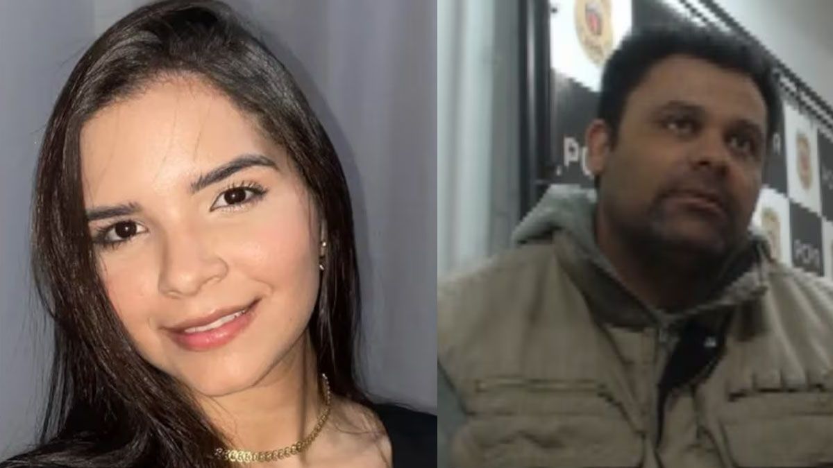 La mujer asesinada y el criminal, que quiso engañar a la policía.(Foto: Gentileza G1)