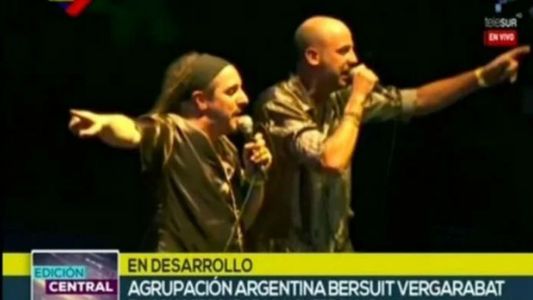 Bersuit Vergarabat tocó en el recital a favor de Nicolás Maduro