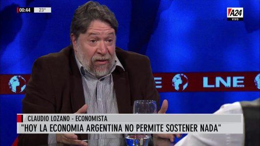 Lozano calificó los anuncios como irresponsables y sentenció: Hoy se dijo que estamos entrando en default