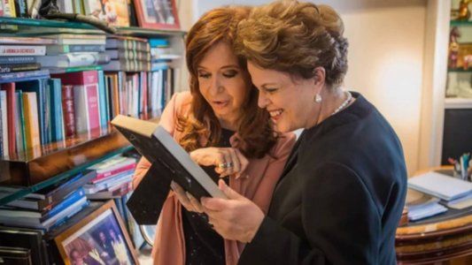 Antes de ir a la CGT, Dilma se reunió con Cristina
