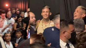 l-gante se agarro a las trompadas en un evento en el que tambien estaba wanda nara: el video