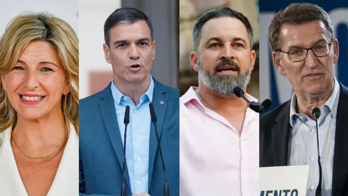 Los principales candidatos a formar el nuevo congreso español. (Foto: archivo)
