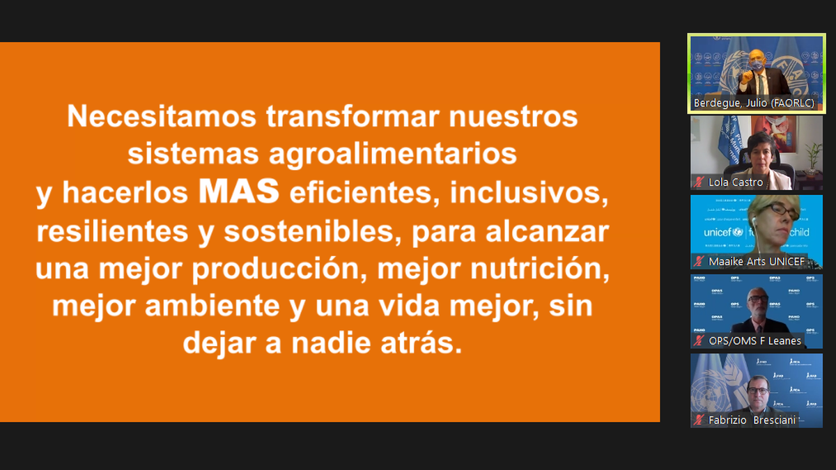 El mensaje de Berdegué, subdirector global de la FAO. Las cifras sobre alimentación dispararon las alarmas.