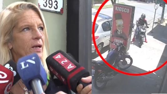 Video: un feroz ataque motochorro desencadenó la inesperada reacción de un vecino con su auto