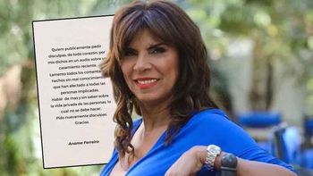 Anamá Ferreira, arrepentida por los escandalosos audios sobre el plan maestro de la esposa de Costantini