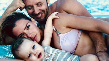 La foto más tierna de La China Suárez, Magnolia y Vicuña juntos en el mar