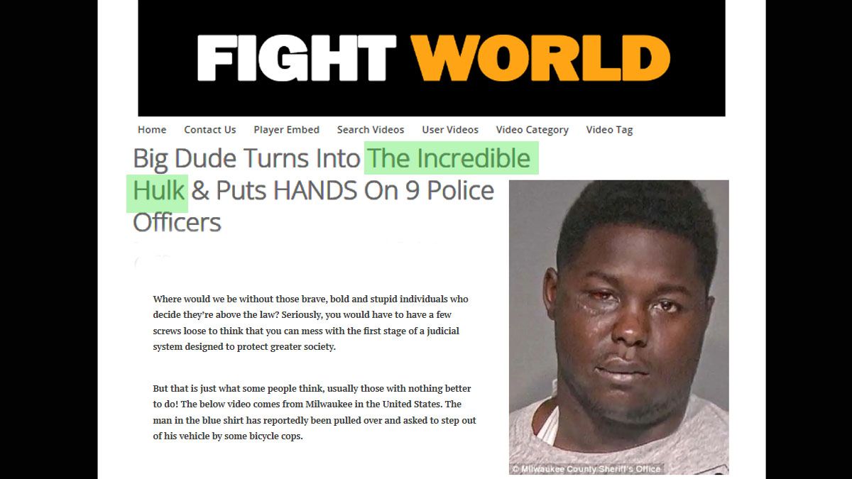 Los medios lo apodaron "el increíble Hulk" por cómo se enfrentó con los policías (Foto: gentileza Fight World).