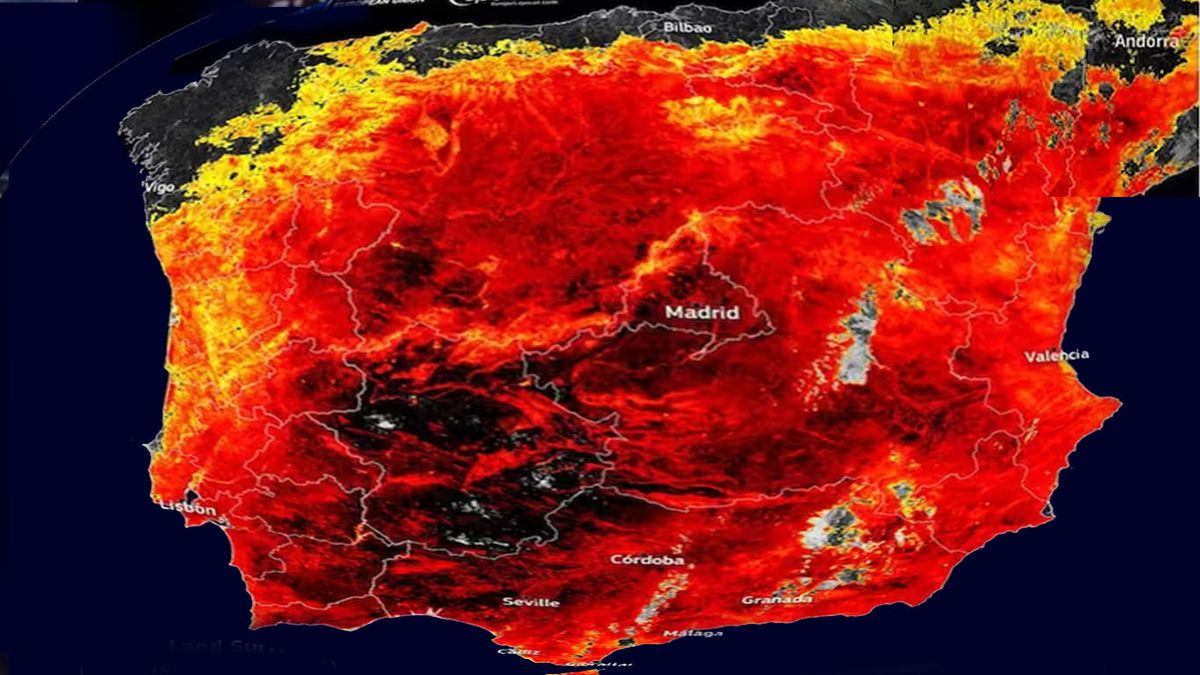 España soporta temperaturas de superficie de 60 grados