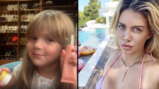 Isabella, la hija de Wanda Nara y Mauro Icardi: Mi papá tiene coronavirus, yo no tengo