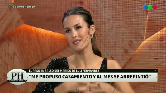 Luli Fernández confesó que lloró un mes por amor cuando su actual esposo se arrepintió de la boda