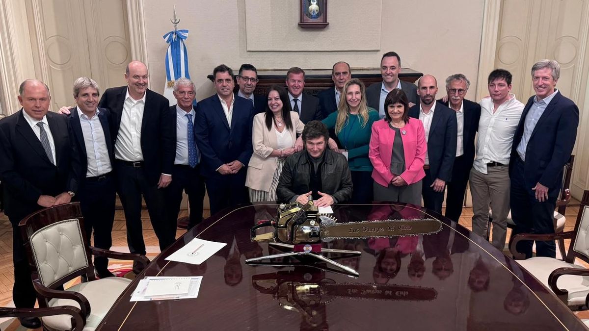 Javier Milei junto al gabinete nacional y un mensaje a la oposición en medio de la caída del proyecto de Ficha Limpia y las negociaciones por el Presupuesto 2025. Foto: Presidencia.