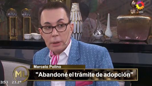 Marcelo Polino: Abandoné el trámite de adopción, me pasó el tiempo, la vida te va corriendo de lugar