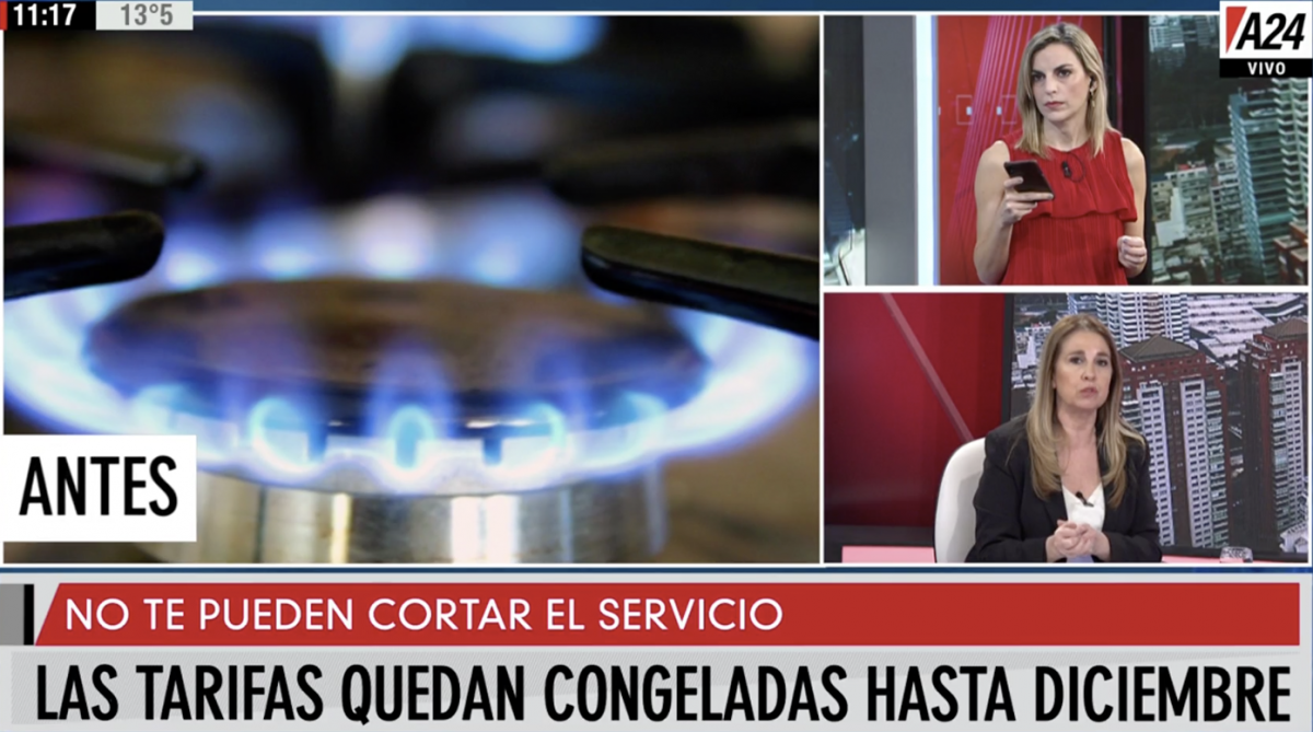 Disponen que las tarifas sigan congeladas hasta diciembre y no podrán cortar el servicio a sectores vulnerables