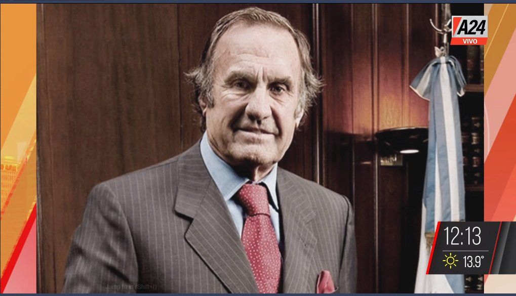 Se agravó la salud de Carlos Reutemann y fue trasladado a un sanatorio de Rosario.