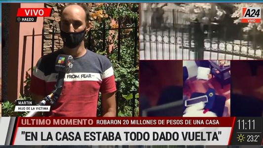 Haedo: millonario robo a la casa de un jubilado de vacaciones