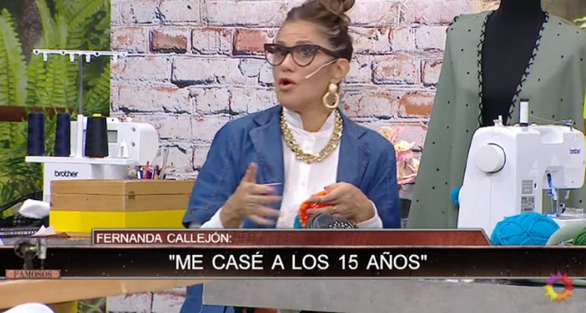 María Fernanda Callejón contó que se casó a los 15 años