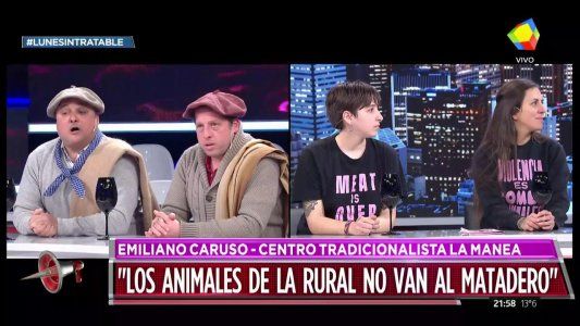 El cruce entre veganos y gauchos continuó en Intratables
