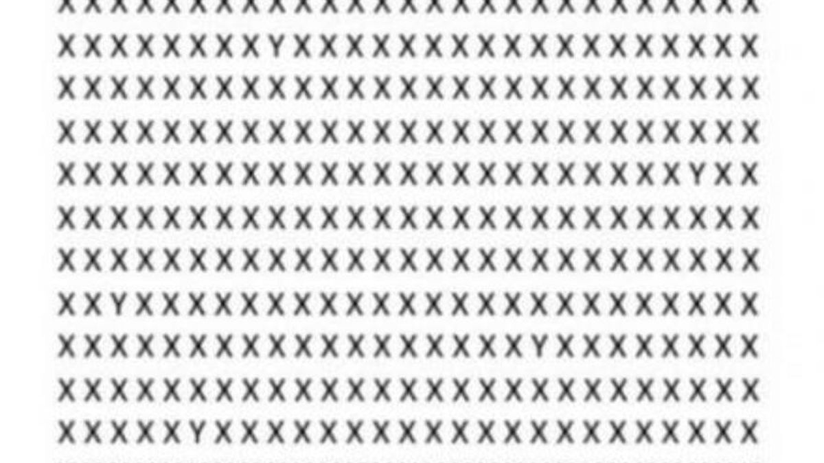 Desafío visual en 10 segundos: encontrá las letras que se esconden entre las X