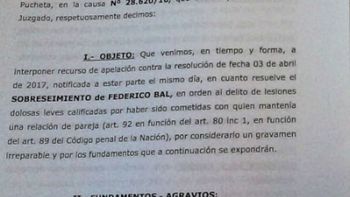 Barbie vs. Federico: Presentaron la apelación al sobreseimiento de Bal