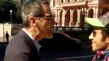 Daniel Malnatti fue atacado por un militante Kirchnerista en Plaza de Mayo