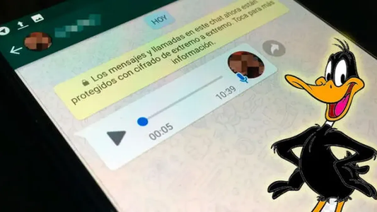 WhatsApp: cómo enviar un audio con la voz del Pato Lucas