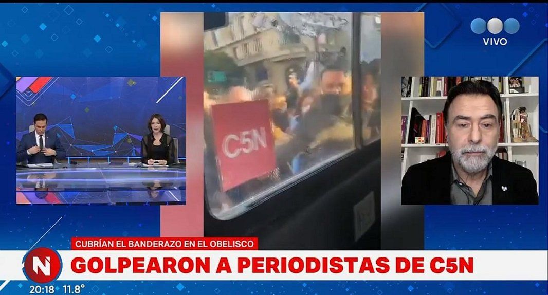 Cristina Pérez quiso responsabilizar a Alberto Fernández por el ataque a C5N y Sietecase la cruzó en vivo