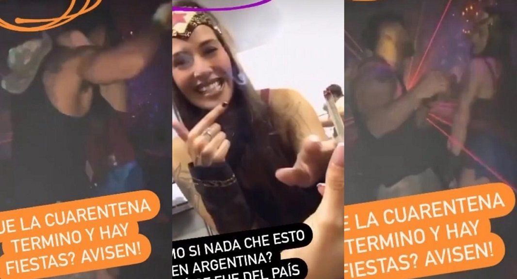 Polémicos videos de Ivana Nadal, con su novio Bruno Siri y amigos, en una fiesta en plena pandemia