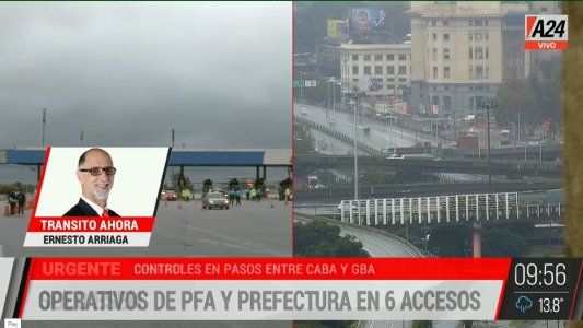 Entre los controles a la circulación y con fuertes lloviznas, comenzó a regir el primer día de restricciones estrictas