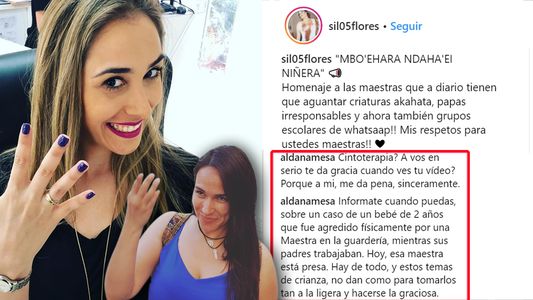 Silvia Flores y Aldana Mesa se enfrentan en las redes: Tu humor me da pena