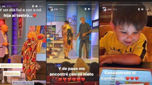 Jorge Rial fue a ver a su hija Morena al teatro: Y un día...