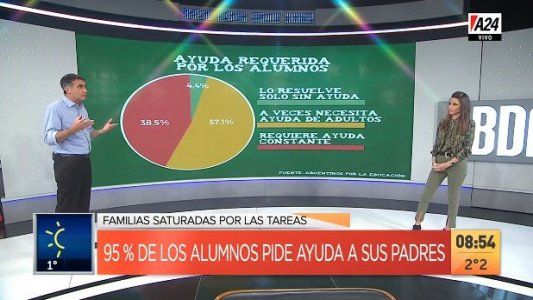 Más del 95% de los chicos necesita ayuda para hacer las tareas escolares online