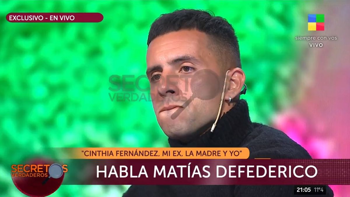 Matías Defederico habló sobre su tenso vínculo con Cinthia Fernández