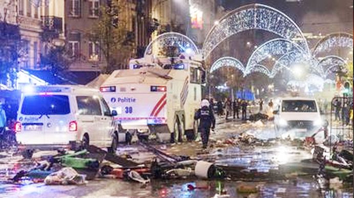 Video: graves incidentes en Bruselas por la derrota de Bélgica en el mundial de Qatar 2022