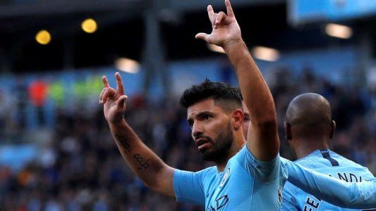 Manchester City le ganó 2 a 0 al Brighton con un gol de Agüero