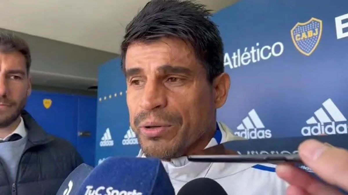 Hugo Ibarra dio una conferencia de prensa en la previa del Superclásico.