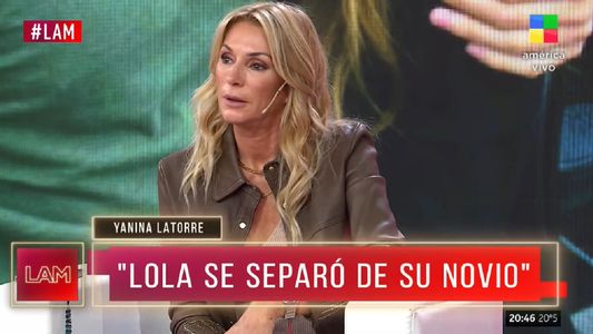 Yanina Latorre habló de la dolorosa separación de su hija, Lola Latorre, de su novio